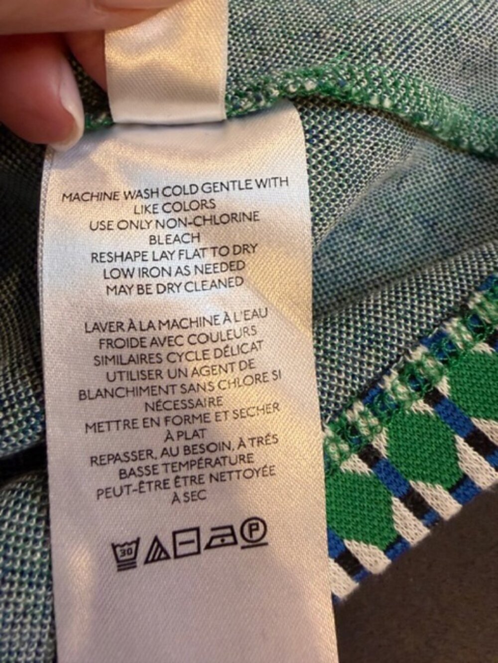 Maeve By Anthropologie Green Geometric Shift Dress Medium - Picture 6 of 10